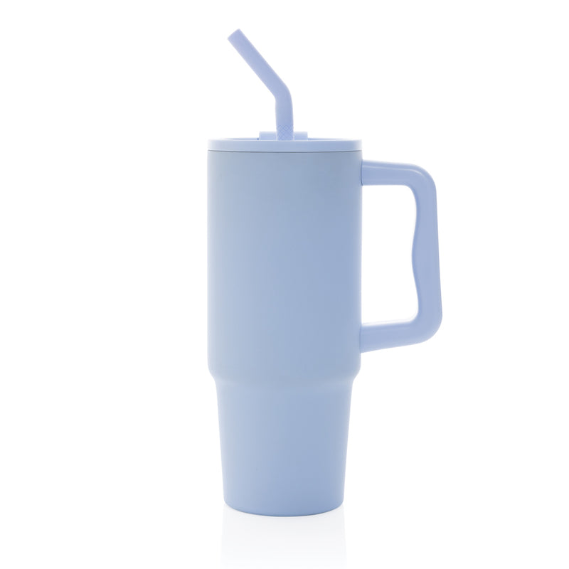 Load image into Gallery viewer, Embrace deluxe RCS recycled stainless steel tumbler 900ml by XD Collection, featuring a sleek, eco-friendly drinkware design.
