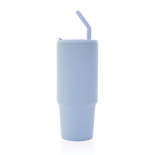 Embrace deluxe RCS recycled stainless steel tumbler 900ml from XD Collection, featuring a sleek design and spill-resistant lid.
