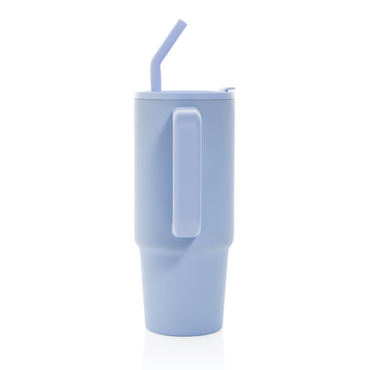 Embrace Deluxe RCS recycled stainless steel 900ml tumbler from XD Collection, eco-friendly drinkware with a sleek design.