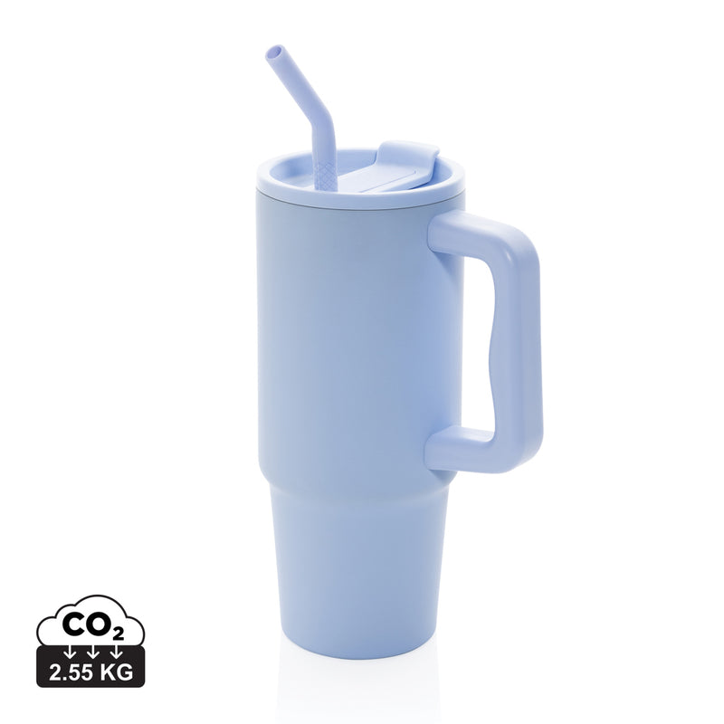 Load image into Gallery viewer, Embrace Deluxe RCS stainless steel tumbler 900ml by XD Collection, showing the sleek, eco-friendly drinkware with a lid and matte finish.
