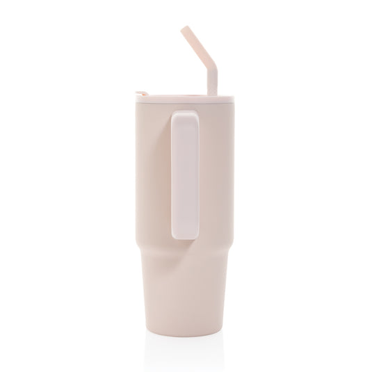 Embrace deluxe RCS recycled stainless steel tumbler 900ml from XD Collection, eco-friendly drinkware with a sleek design.