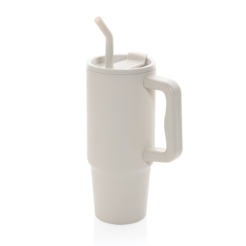 Load image into Gallery viewer, Embrace Deluxe RCS recycled stainless steel tumbler 900ml by XD Collection, featuring a sleek, eco-friendly design for beverages.
