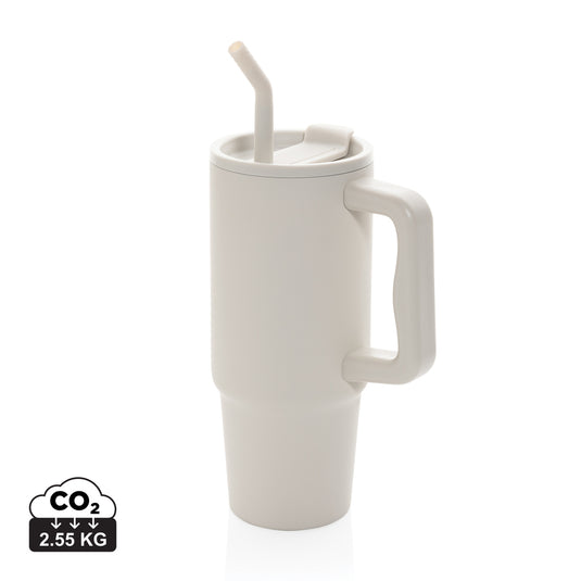 Embrace Deluxe RCS recycled stainless steel tumbler by XD Collection, 900ml, with a sleek, durable design for hot and cold drinks.