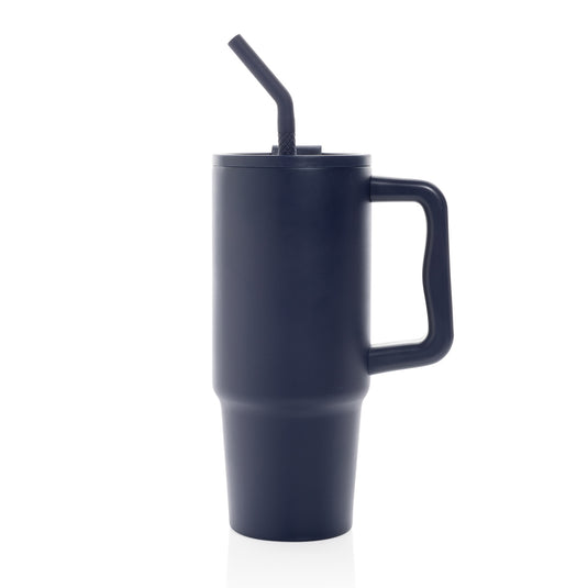 Embrace Deluxe RCS recycled stainless steel tumbler 900ml from XD Collection, featuring a sleek drinkware design with a secure lid.