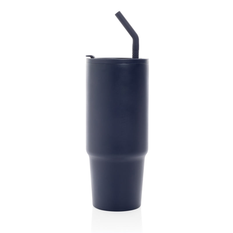Load image into Gallery viewer, Embrace deluxe RCS recycled stainless steel tumbler by XD Collection, 900ml, with a sleek, eco-friendly drinkware design.
