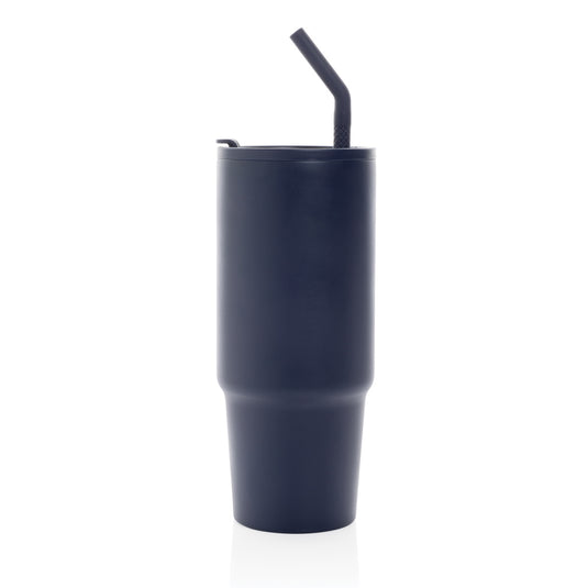 Embrace deluxe RCS recycled stainless steel tumbler by XD Collection, 900ml, with a sleek, eco-friendly drinkware design.