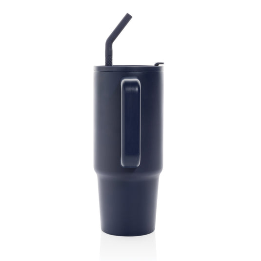 Embrace deluxe RCS recycled stainless steel tumbler 900ml by XD Collection, showing a sleek, eco-friendly drinkware design.