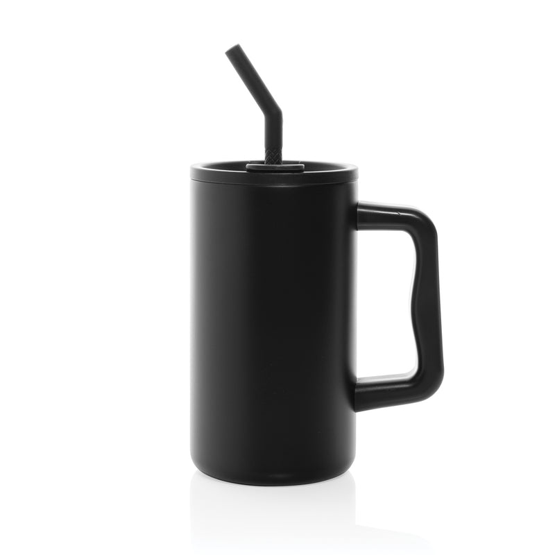 Load image into Gallery viewer, Recycled steel mug from XD Collection, 800ml capacity, RCS certified drinkware with a sleek, modern design.
