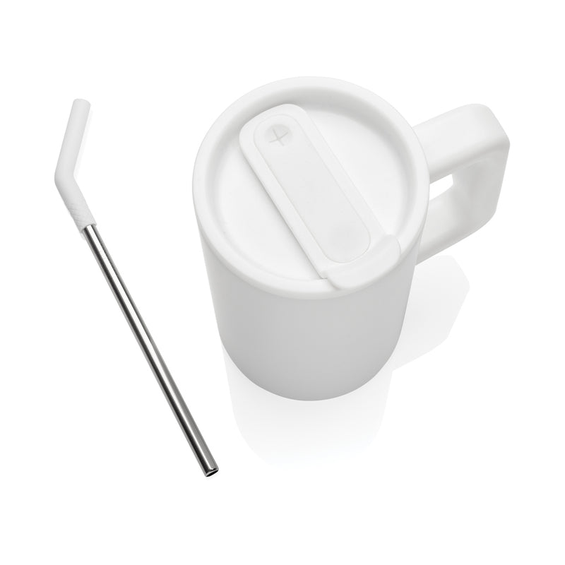 Load image into Gallery viewer, Recycled steel mug from XD Collection, 800ml capacity, eco-friendly drinkware with a sleek, durable design.
