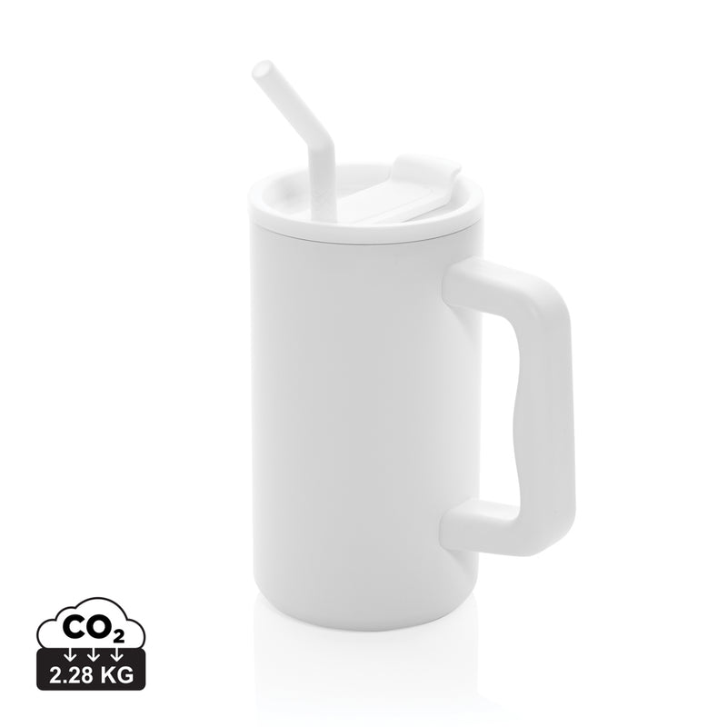 Load image into Gallery viewer, Recycled steel mug from XD Collection, 800ml capacity, eco-friendly drinkware with a sleek, modern design.
