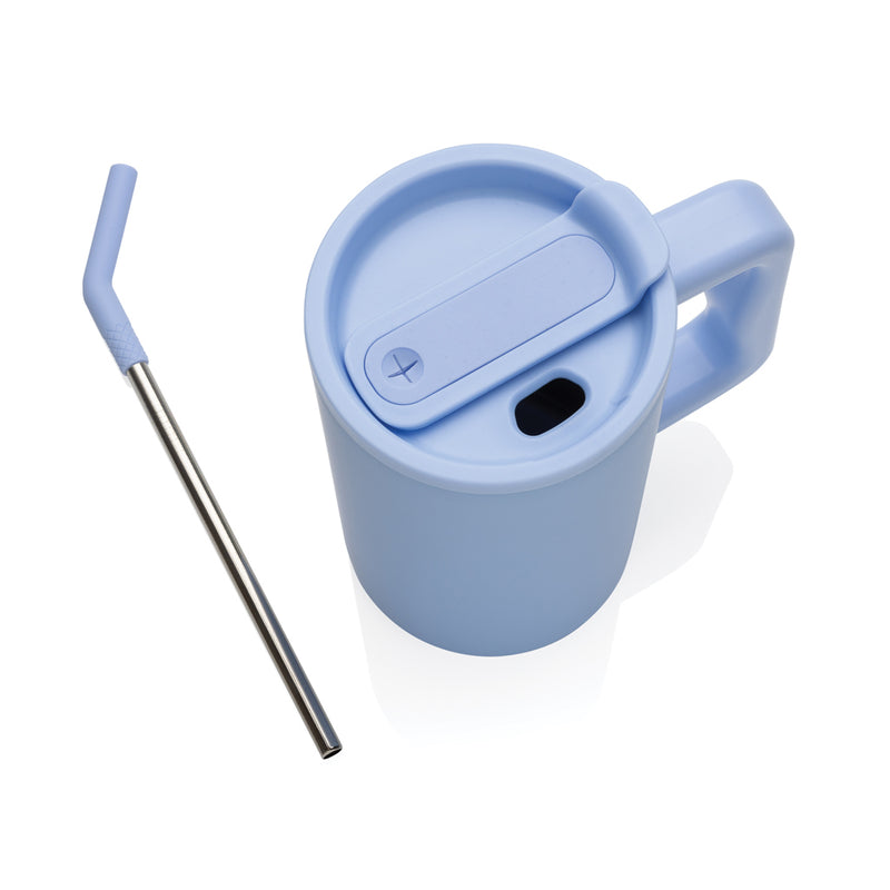 Load image into Gallery viewer, Recycled steel mug from XD Collection, 800ml capacity, eco-friendly drinkware with a sleek, durable design for everyday use.
