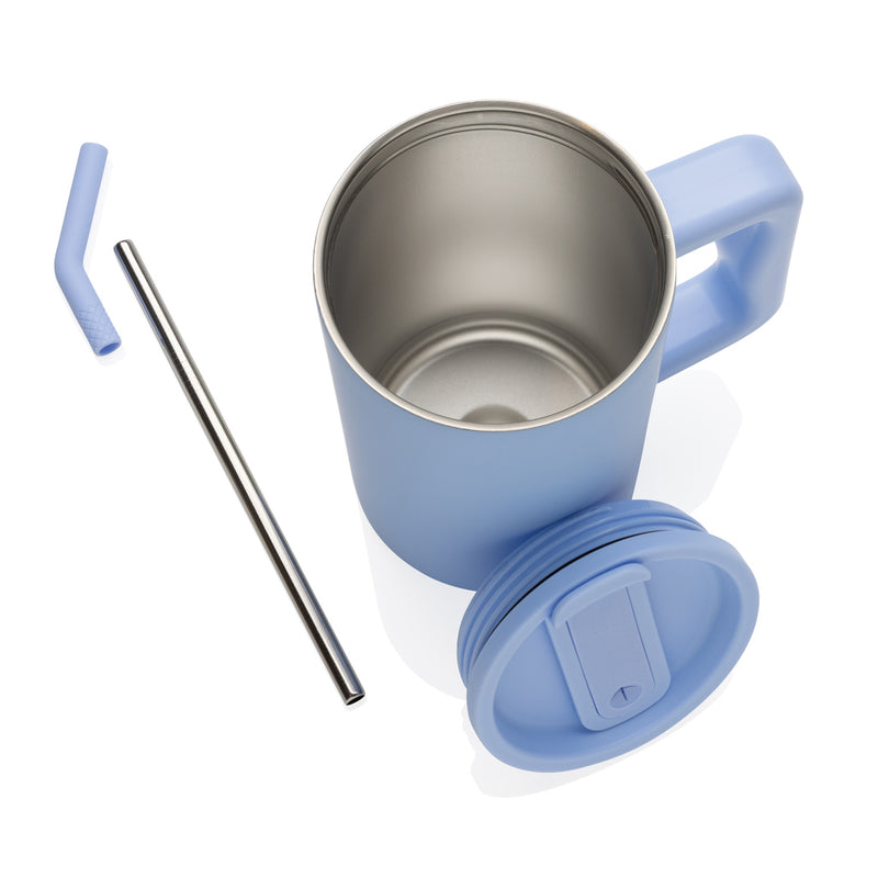 Load image into Gallery viewer, Recycled steel mug from XD Collection, 800ml capacity, RCS certified drinkware with a sleek, durable design.
