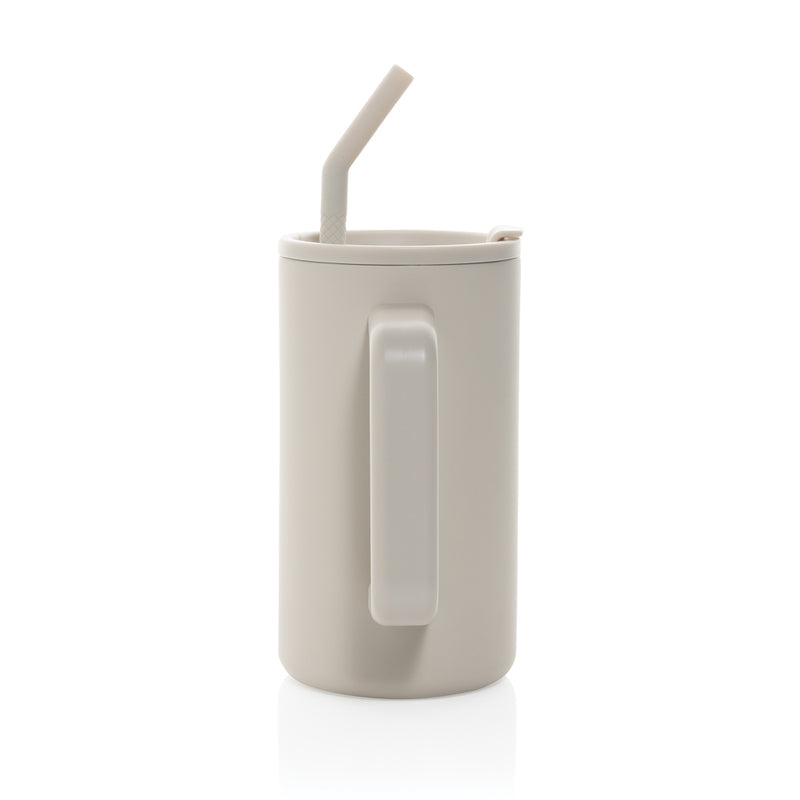 Load image into Gallery viewer, XD Collection recycled steel mug 800ml, RCS certified, with a sleek design, perfect for sustainable drinkware.
