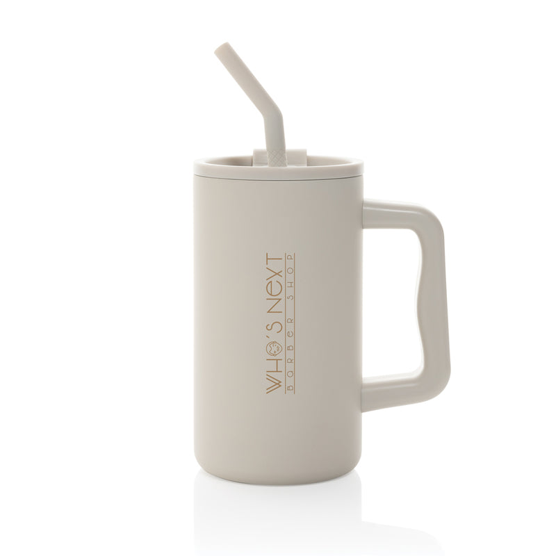 Load image into Gallery viewer, Recycled steel mug from XD Collection, 800ml capacity, RCS certified drinkware with a sleek, durable design.
