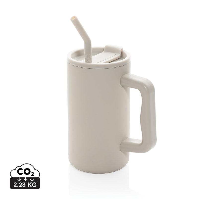 Load image into Gallery viewer, Recycled steel mug from XD Collection, 800ml capacity, durable drinkware with Cube RCS certification, shown on a white surface.
