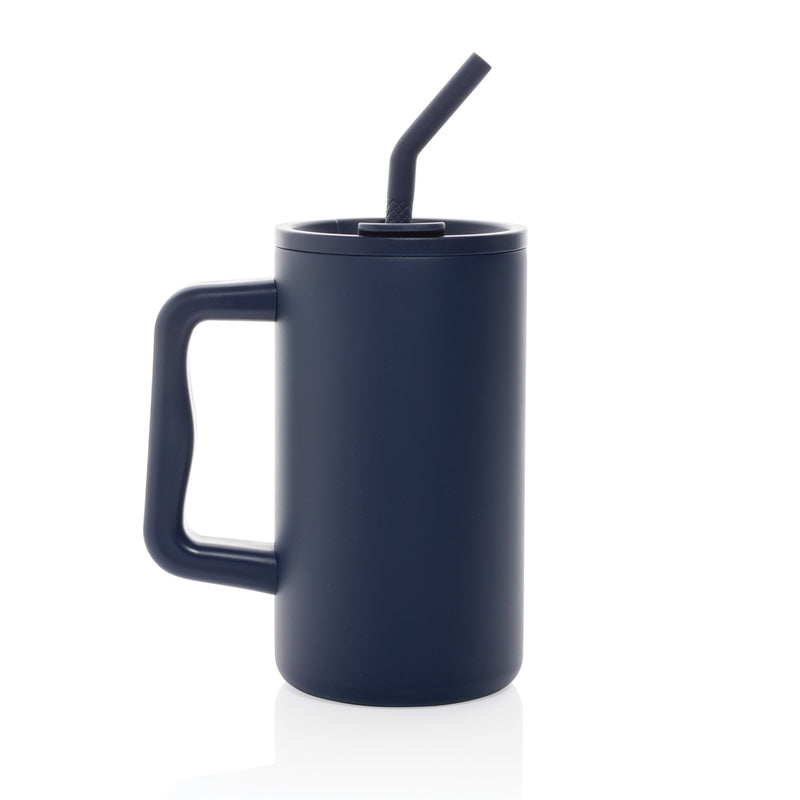 Load image into Gallery viewer, XD Collection recycled steel mug, 800ml, RCS certified drinkware with durable stainless steel design and ergonomic handle.
