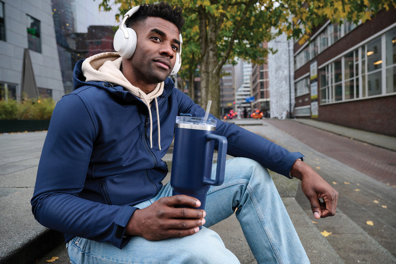 Load image into Gallery viewer, Peakflow RCS recycled steel tumbler 1200ML - Custom Wood Designs
