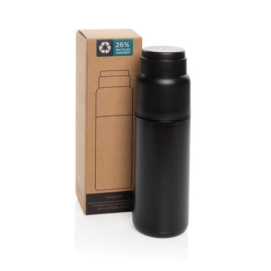 Thermocup RCS recycled vacuum flask with cup 500ml - Custom Wood Designs
