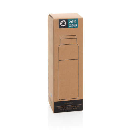 Thermocup RCS recycled vacuum flask with cup 500ml - Custom Wood Designs