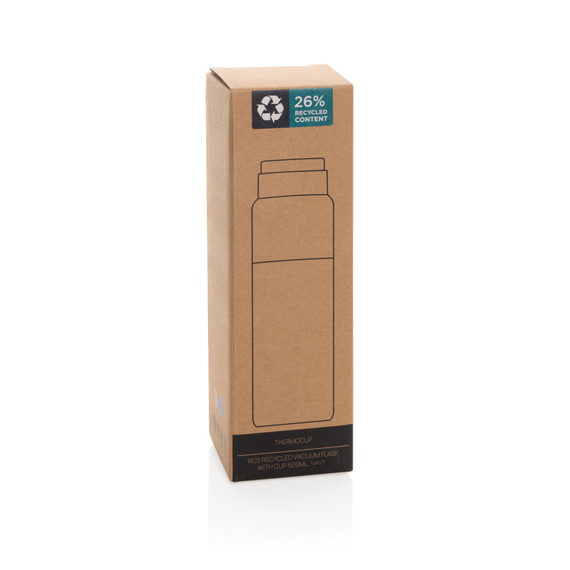 Load image into Gallery viewer, Thermocup RCS recycled vacuum flask with cup 500ml - Custom Wood Designs
