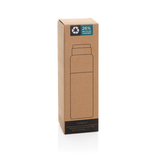 Thermocup RCS recycled vacuum flask with cup 500ml - Custom Wood Designs
