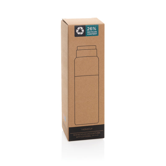 Thermocup RCS recycled vacuum flask with cup 500ml - Custom Wood Designs