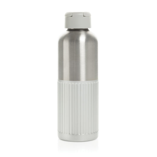 Ripple RCS R-steel leakproof water bottle with handle, 750ML, in stainless steel with a sleek design and secure cap.