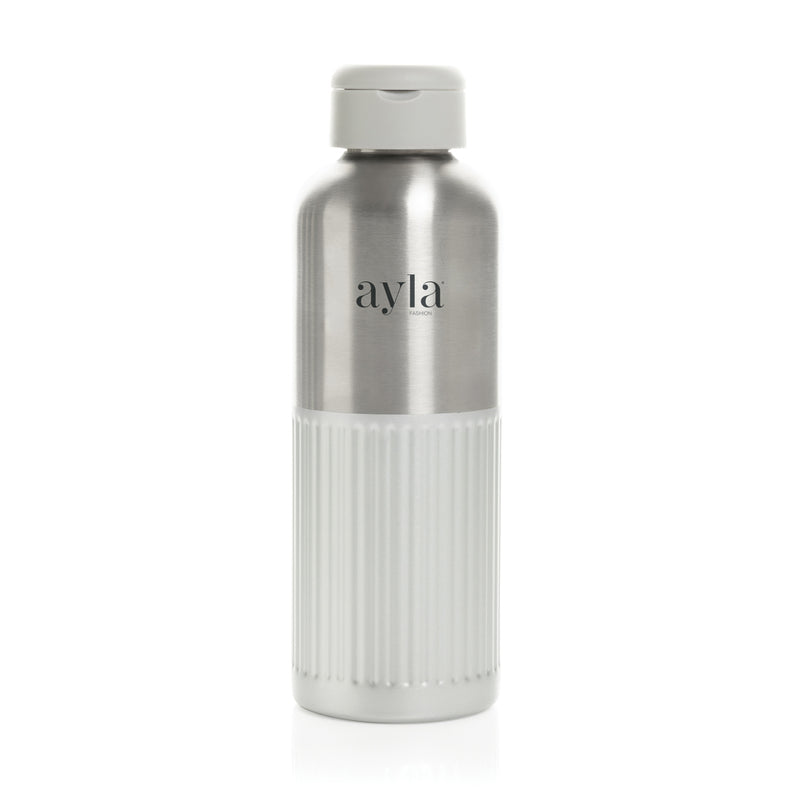 Load image into Gallery viewer, Ripple RCS R-steel leakproof water bottle with handle, 750ML, by XD Xclusive, shown in a sleek stainless steel design with a handle.
