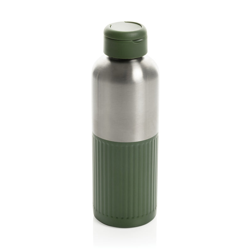Load image into Gallery viewer, XD Xclusive Ripple RCS R-steel leakproof water bottle with handle, 750ML, featuring a sleek stainless steel design and secure lid.
