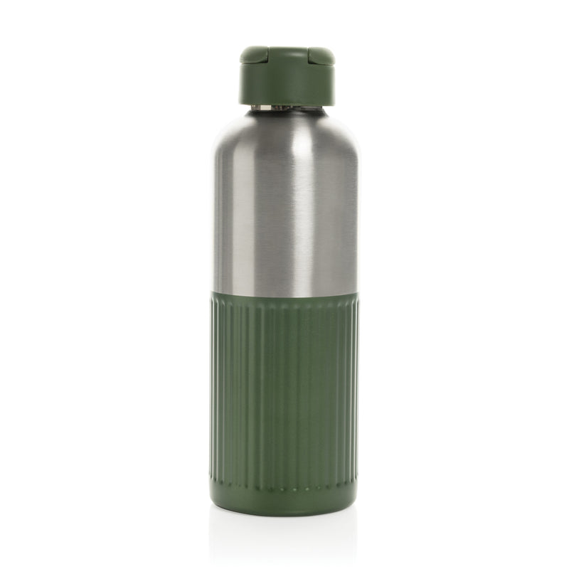 Load image into Gallery viewer, Ripple RCS R-steel leakproof water bottle with handle, 750ML, by XD Xclusive, shown with a sleek stainless steel design and secure lid.
