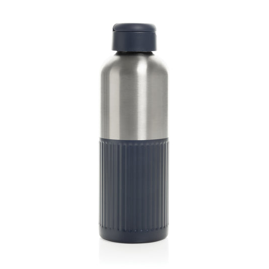 Ripple RCS R-steel leakproof water bottle with handle, 750ML, by XD Xclusive, shown with stainless steel finish and secure lid.