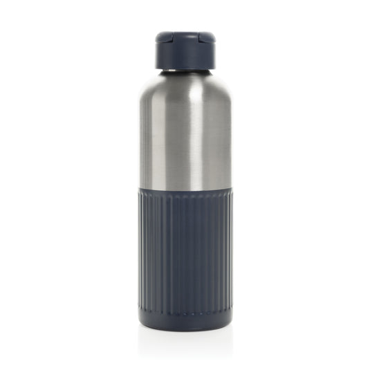 Ripple RCS R-steel leakproof water bottle with handle, 750ML, by XD Xclusive, shown with stainless steel finish and ergonomic design.