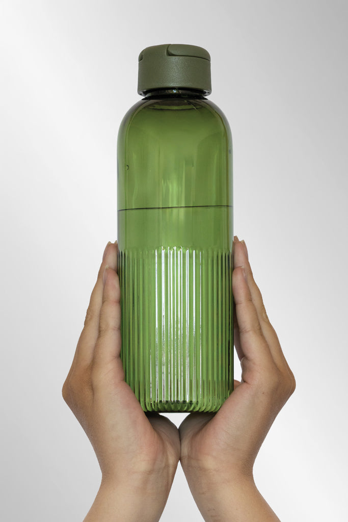 Load image into Gallery viewer, Ripple RCS RPET Leakproof water bottle with handle 750ML - Custom Wood Designs Ripple RCS RPET Leakproof water bottle with handle 750ML
