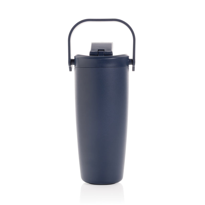 Load image into Gallery viewer, Avira Ayala RCS re-steel duosip lockable crossbody tumbler with stainless steel finish and secure locking lid, designed for on-the-go drinking.
