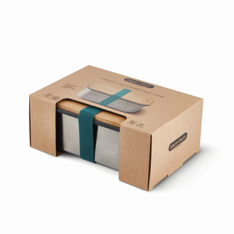 Load image into Gallery viewer, Black+Blum Stainless Steel Sandwich Box Large - Custom Wood Designs
