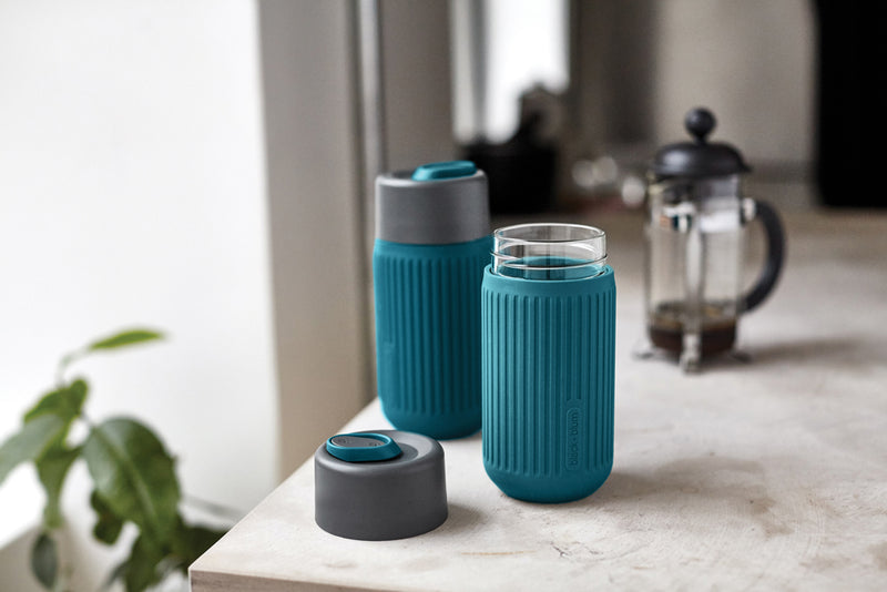 Load image into Gallery viewer, Black+Blum Glass Travel Cup 340ML
