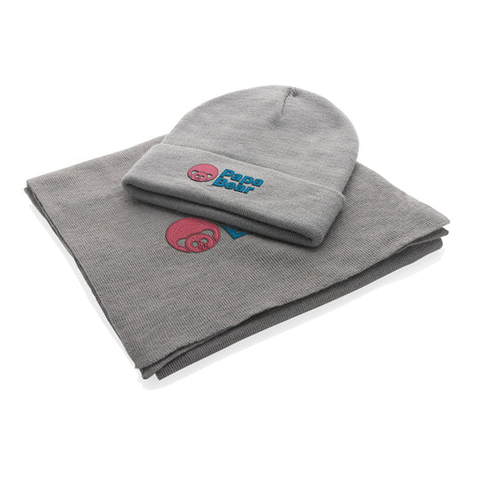 Elles Polylana® scarf by XD Collection, 180x30cm headwear with soft, eco-friendly fabric, displayed on a neutral background.