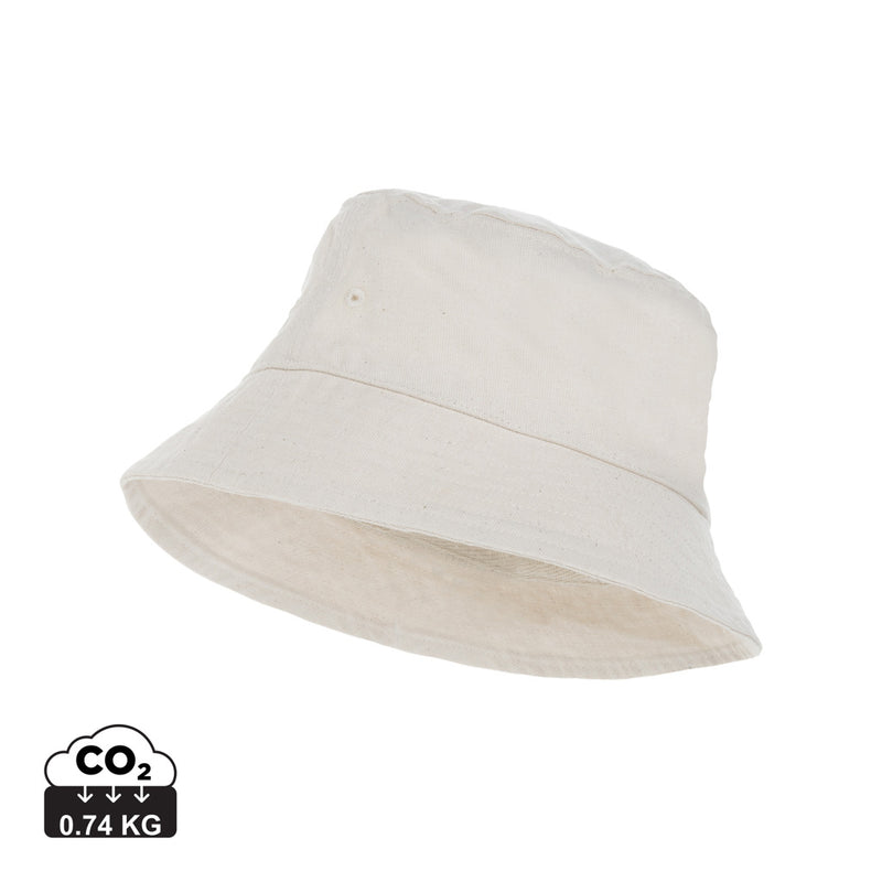Load image into Gallery viewer, Impact Aware™ 285 gsm raw canvas bucket hat by XD Collection, undyed, showcasing a casual headwear style with wide brim.
