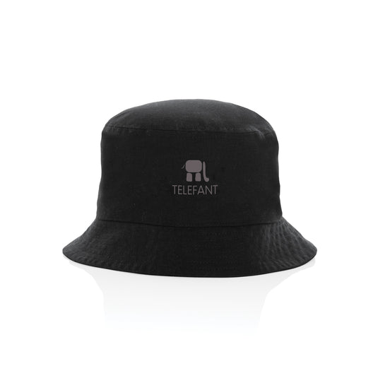 Impact Aware™ 285 gsm undyed canvas bucket hat by XD Collection, showing a one size headwear with a natural, textured fabric surface.