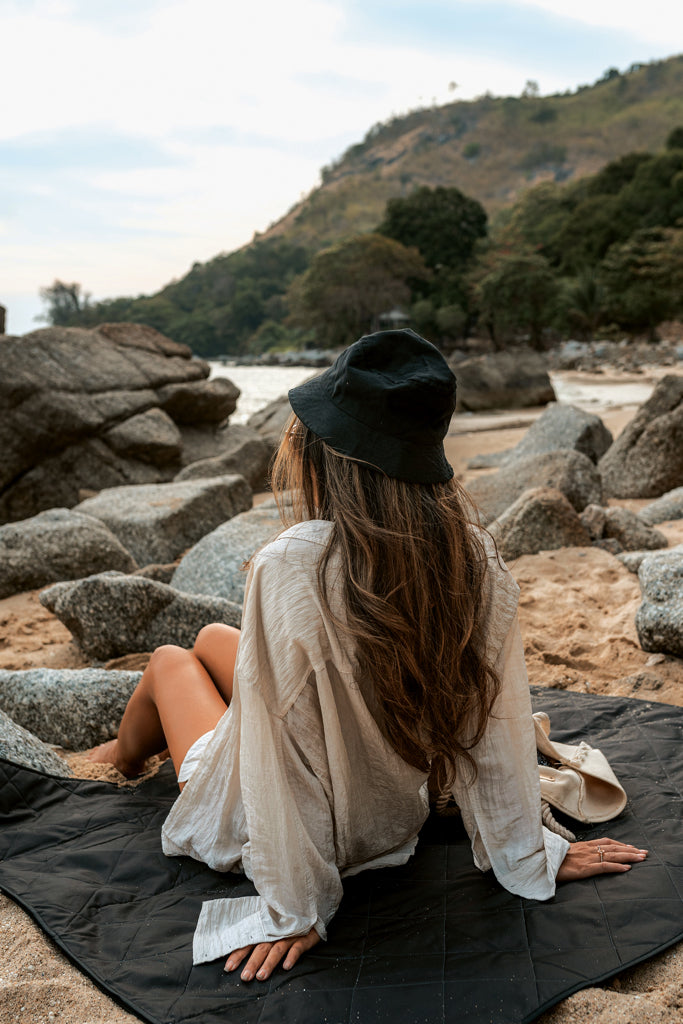 Load image into Gallery viewer, Undyed Impact Aware™ 285 gsm RCanvas bucket hat by XD Collection, showcasing its one-size headwear design and durable fabric.
