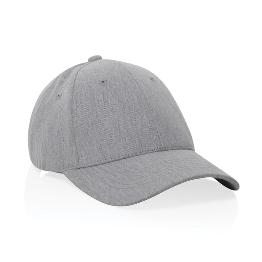 Recycled Heather Milo 6-panel cap by XD Collection, lightweight headwear with a casual style and adjustable fit.