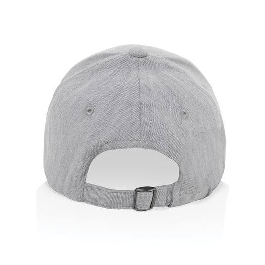XD Collection Milo recycled heather 6-panel cap in 200g headwear with a comfortable, stylish design and eco-friendly materials.
