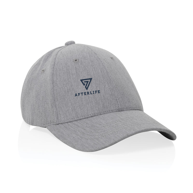 Load image into Gallery viewer, XD Collection Milo recycled heather 6-panel cap, 200g headwear with adjustable strap and breathable fabric, in heather color.
