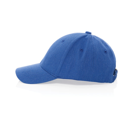 Recycled Heather Milo 6-panel cap by XD Collection, lightweight headwear with eco-friendly fabric in a stylish design.