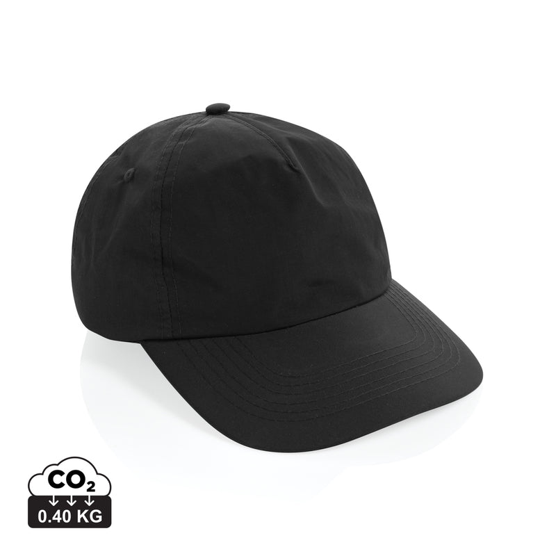 Load image into Gallery viewer, KENTO URBAN RCS recycled nylon adventure baseball cap by XD Xclusive, featuring a five-panel design in eco-friendly recycled nylon fabric.
