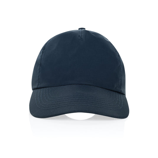 XD Xclusive KENTO URBAN RCS recycled nylon adventure baseball cap, front view showing five-panel design and adjustable strap.