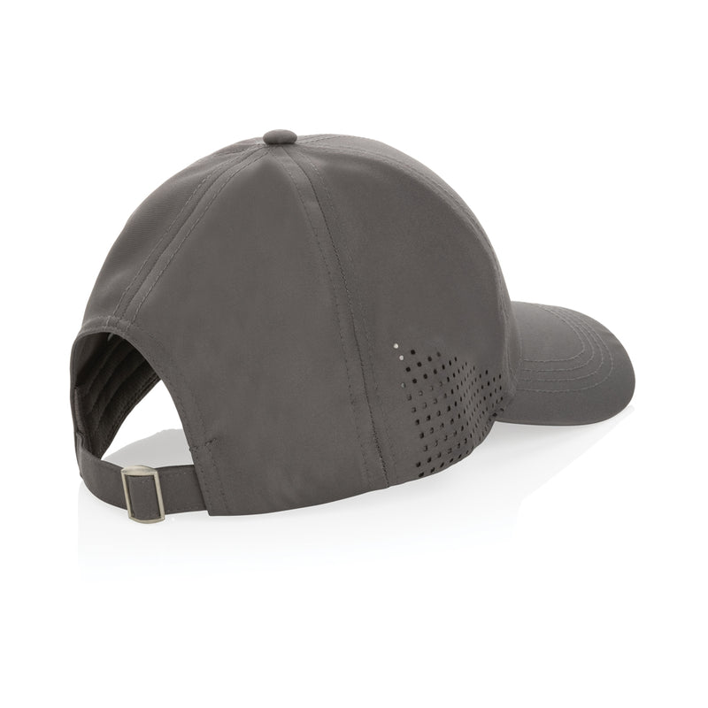 Load image into Gallery viewer, Impact AWARE™ RPET 6-panel sports cap by XD Collection, featuring breathable fabric and curved brim, for sporty headwear style.
