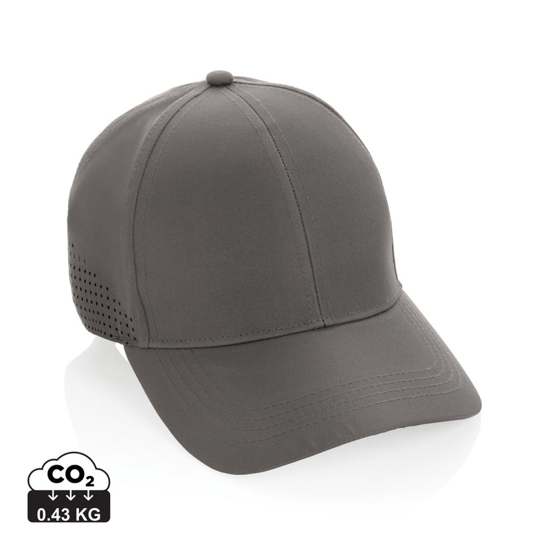 Load image into Gallery viewer, XD Collection Impact AWARE™ RPET 6-panel sports cap, lightweight headwear with adjustable strap and curved brim.
