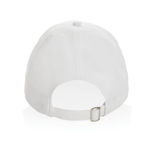 Impact AWARE™ RPET 6-panel sports cap by XD Collection, lightweight headwear with adjustable strap and breathable fabric.