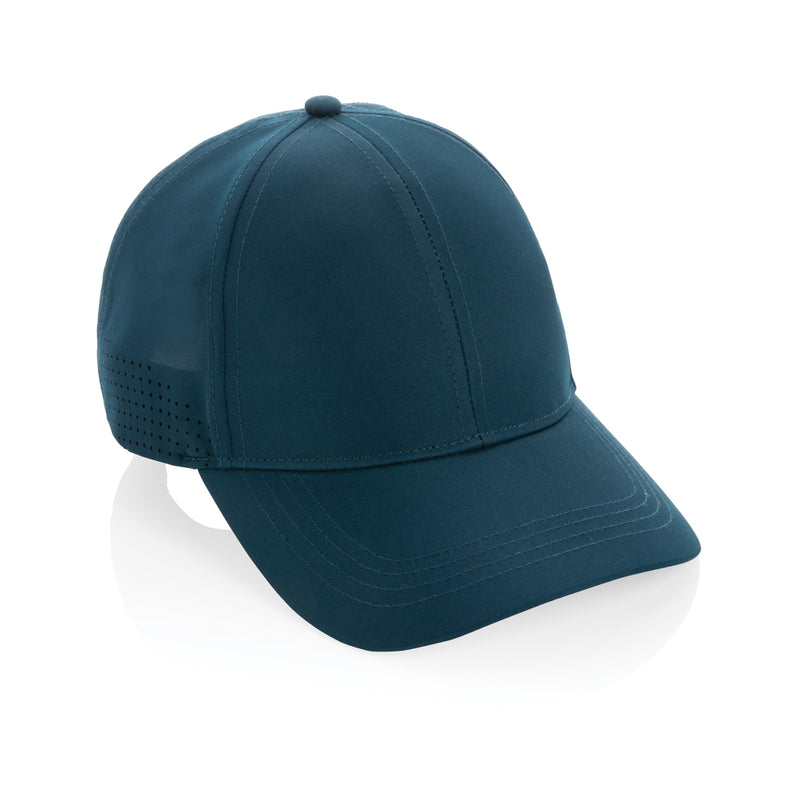 Load image into Gallery viewer, Impact AWARE™ RPET 6-panel sports cap by XD Collection, lightweight headwear made from recycled materials, with a curved brim.
